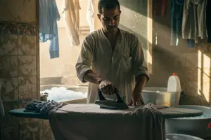        عمال غسيل وكي الملابس وغيرها باليد 